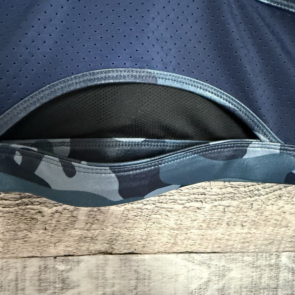 Nike Dri-FIT Swoosh DD1199-493 Women's Ashen Slate/Midnight Navy Sports Bra S - Picture 4 of 6